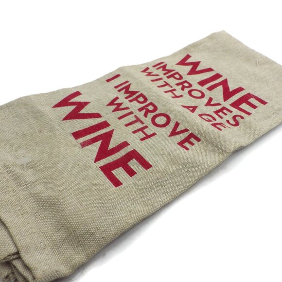 Funny Natural Linen Dish/ Kitchen Towel/Wine Theme - Picture 2 of 5